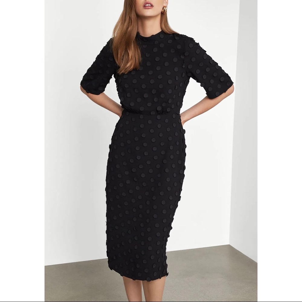 NWT BCBGMaxAzria Jacquard Midi Dress